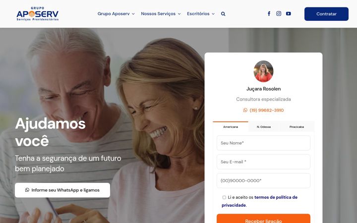 Screenshot ta' aposerv.com.br
