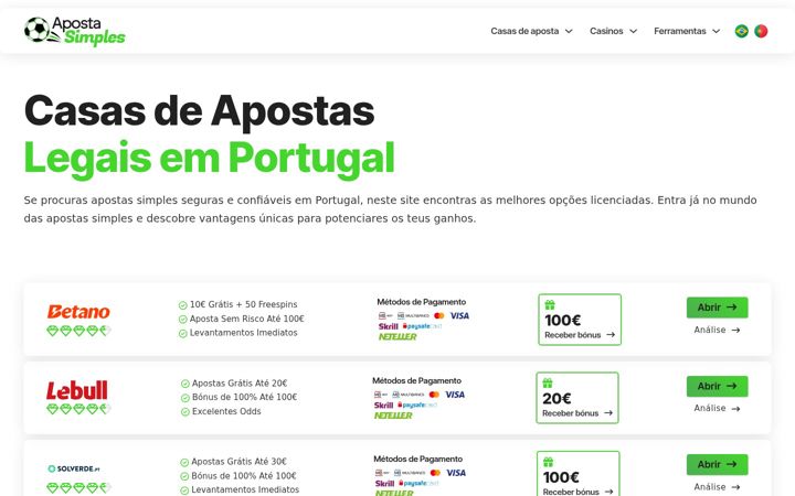 Screenshot of apostasimples.com
