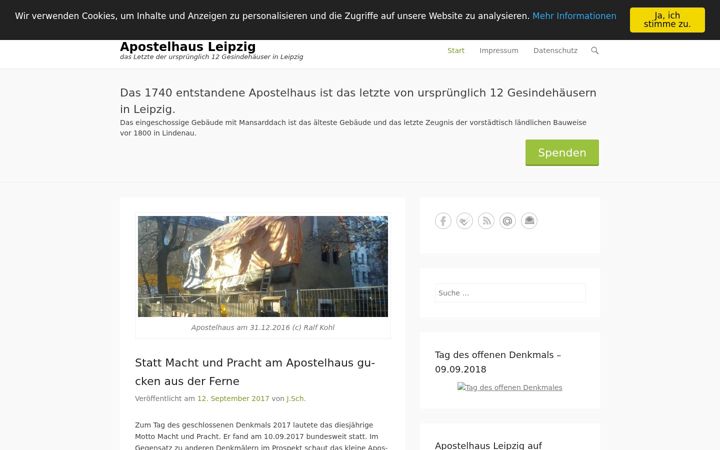 Screenshot ta' apostelhaus.de