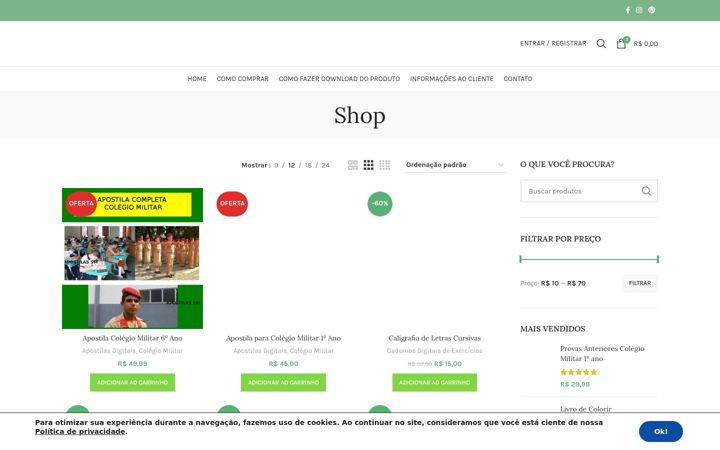 Screenshot of apostilassm.com.br