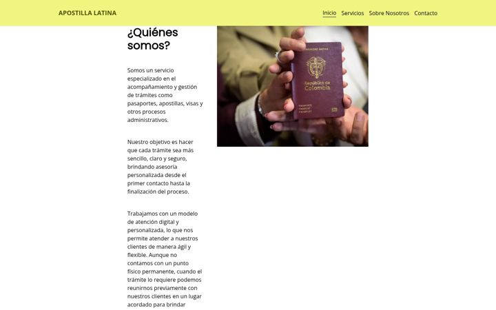 Screenshot of apostilla.lat