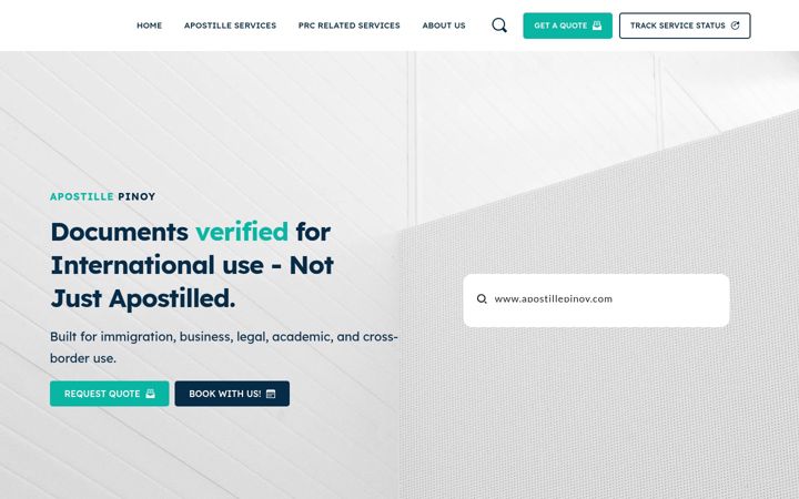 Screenshot of apostillepinoy.com
