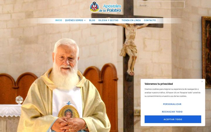 Screenshot of apostolesdelapalabra.org