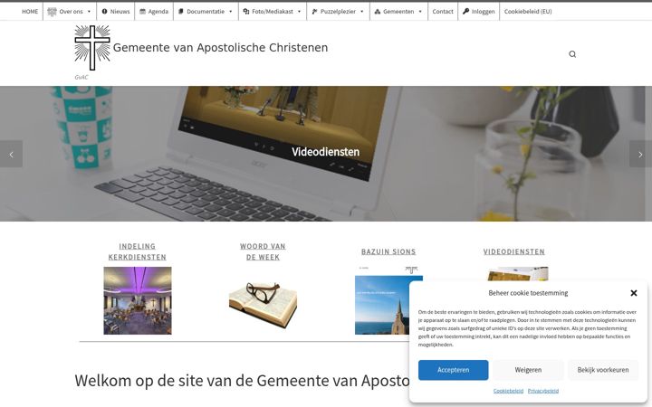 Capture d'écran de apostolisch.nl