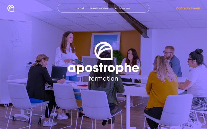 Screenshot of apostrophe-formation.com