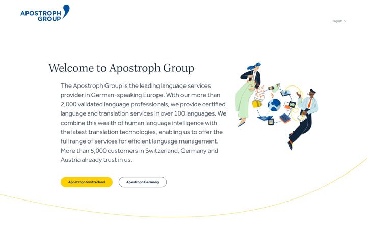 Screenshot of apostrophgroup.com