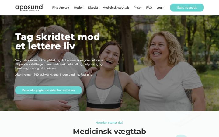 Snímek obrazovky aposund.dk