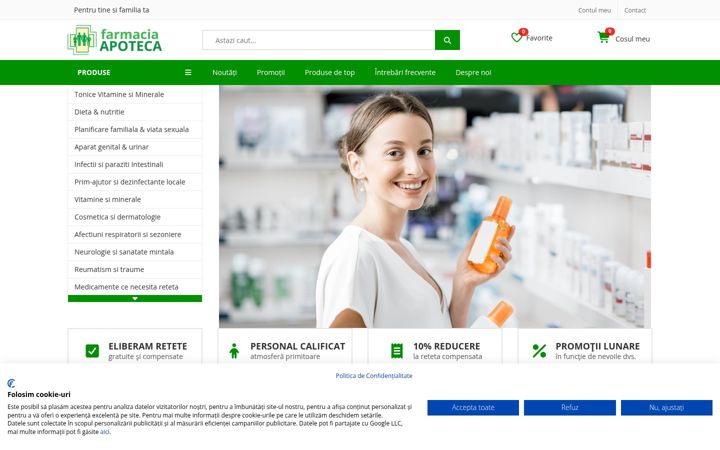 Screenshot of apoteca-farmacie.ro