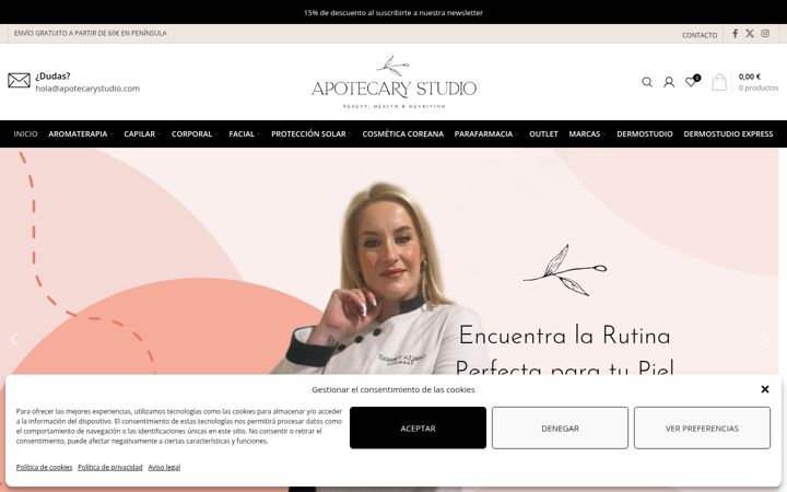 Screenshot of apotecarystudio.com