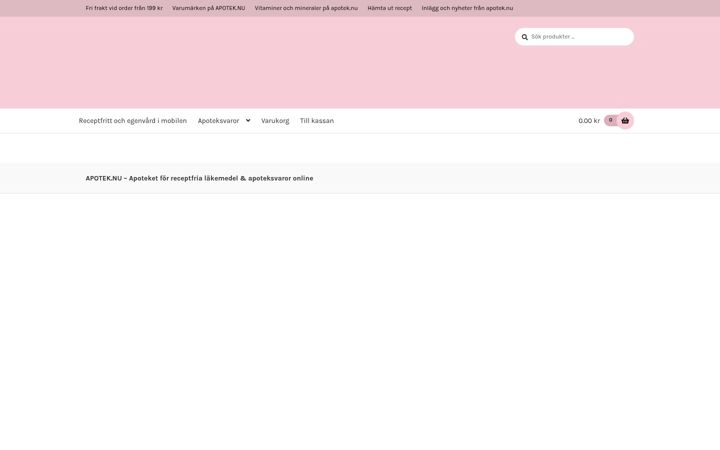 Snímek obrazovky apotek.nu