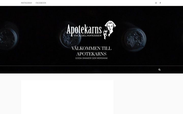Screenshot of apotekarnsvinodeli.se