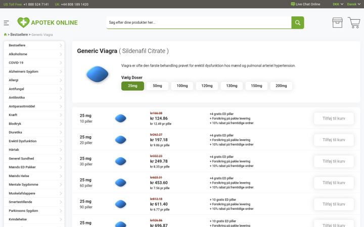 Screenshot of apoteket-dk24.com