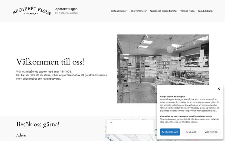 Screenshot of apoteketelgen.se