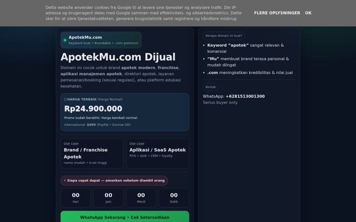 Screenshot of apotekmu.com