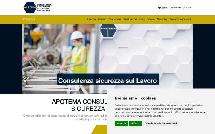 Screenshot of apotemasicurezza.it