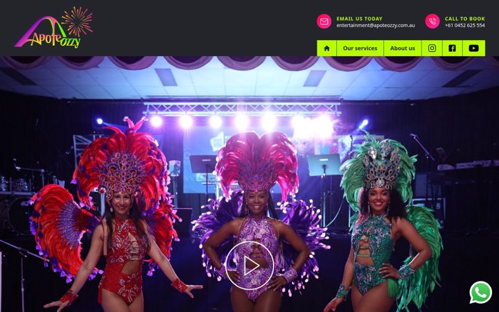 Screenshot ta' apoteozzy.com.au