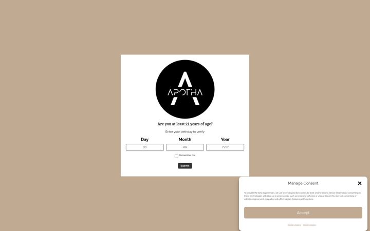Screenshot of apothabrands.com