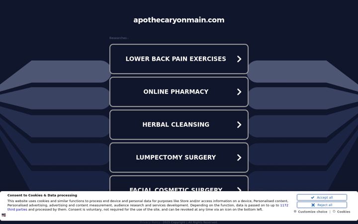 Screenshot of apothecaryonmain.com