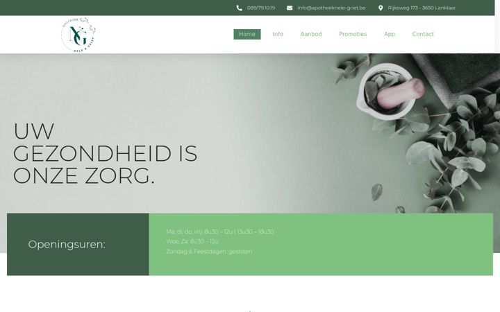 Screenshot di apotheek-houben.be