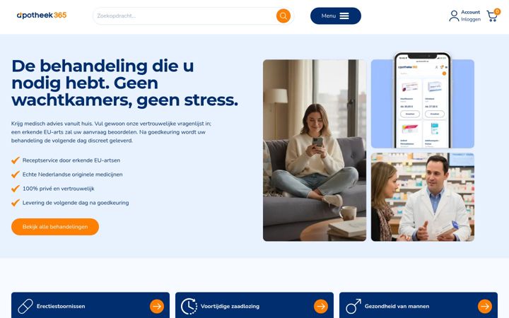 Screenshot of apotheek365.com