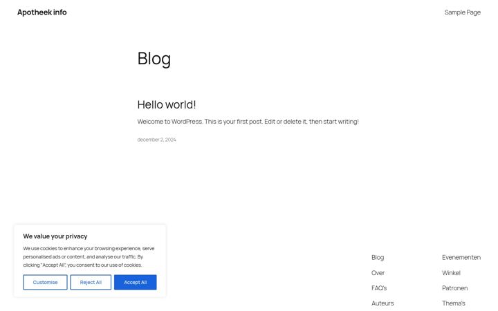 Screenshot of apotheekinfo.nl