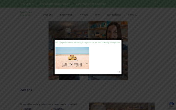 Screenshot of apotheekneerijse.be