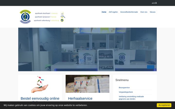 Screenshot of apotheekvalkenburg.nl