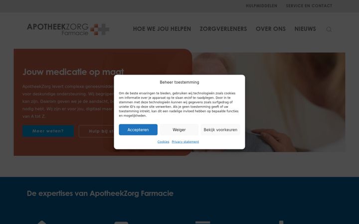 Screenshot of apotheekzorg.nl