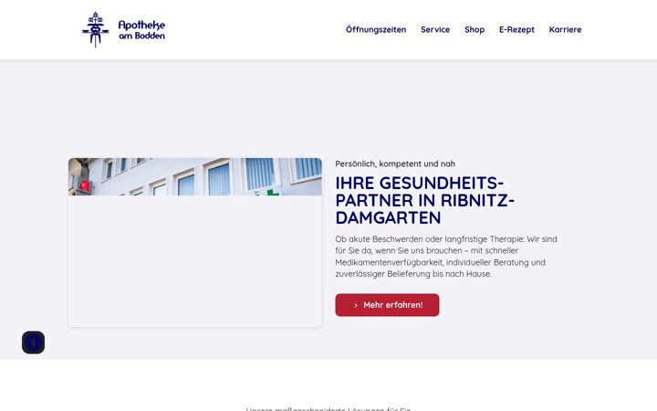 Ekrano kopija apotheke-am-bodden.de