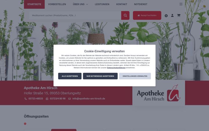 Ekrano kopija apotheke-am-hirsch.de