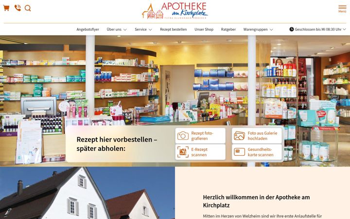 Ekrano kopija apotheke-am-kirchplatz-welzheim.de
