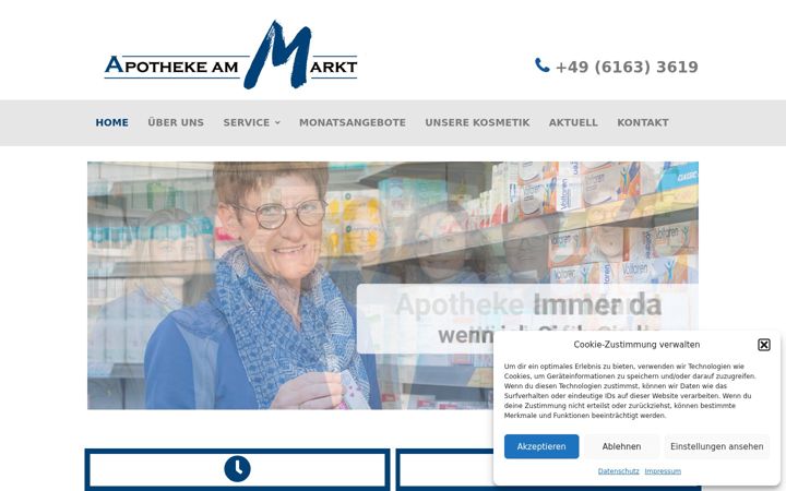 Ekrano kopija apotheke-am-markt.de