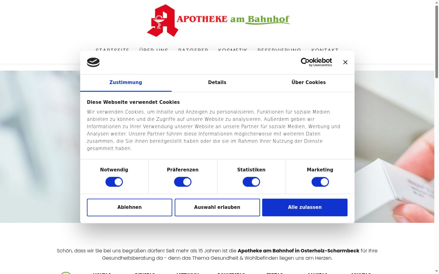 Snímka obrazovky banera súhlasu zobrazeného pred akoukoľvek interakciou
