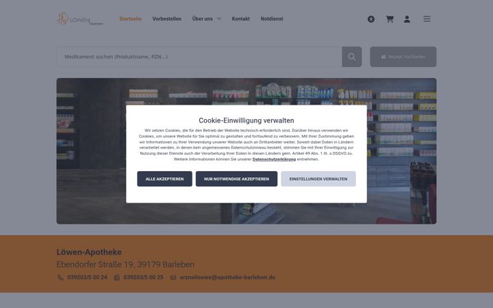 Screenshot of apotheke-barleben.de