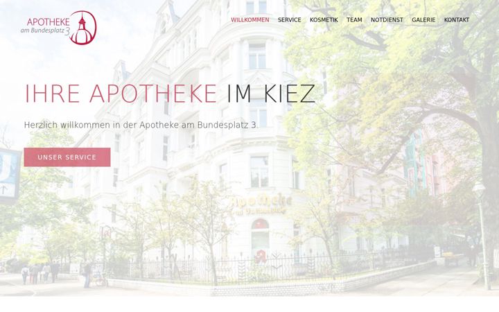 Snimka zaslona za apotheke-bundesplatz.de