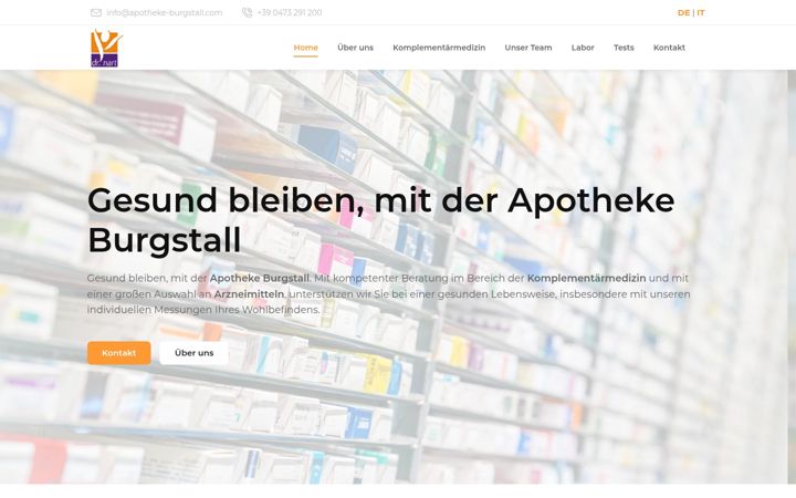 Screenshot of apotheke-burgstall.com
