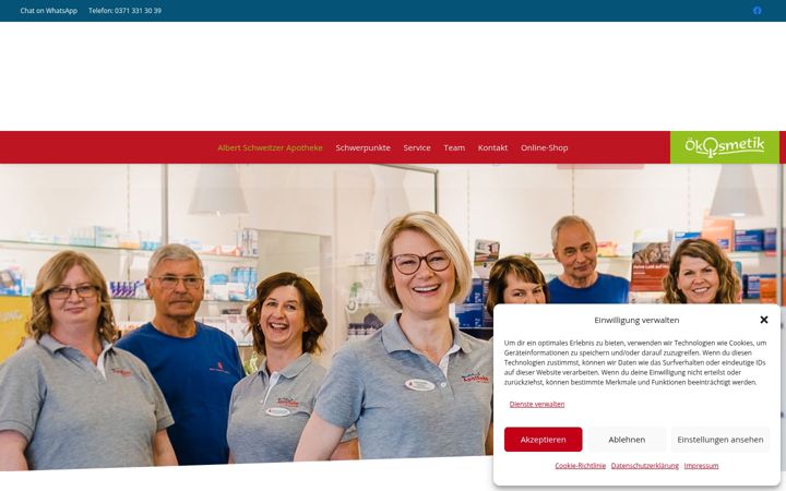 Screenshot of apotheke-chemnitz.com