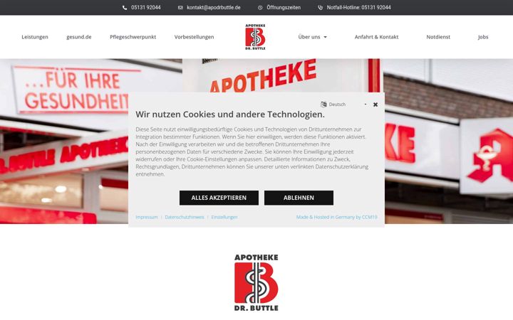 Screenshot of apotheke-dr-buttle.de