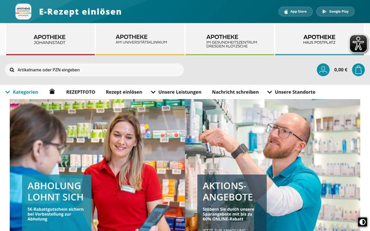Screenshot of apotheke-dresden.shop
