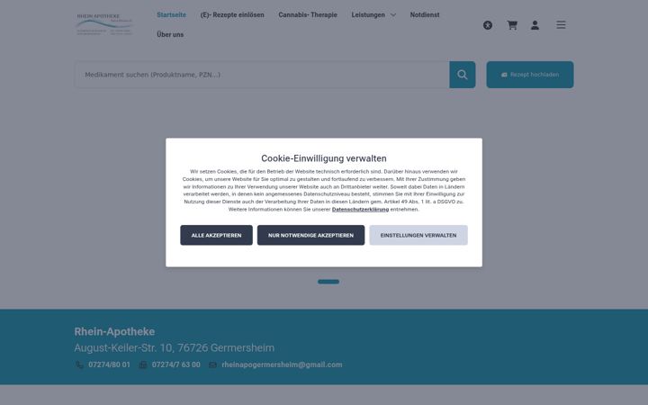 Screenshot ta' apotheke-germersheim.com