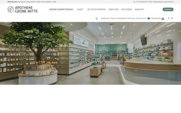 Screenshot ta' apotheke-gruenemitte.at