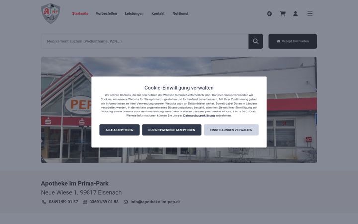Screenshot ta' apotheke-im-pep.de