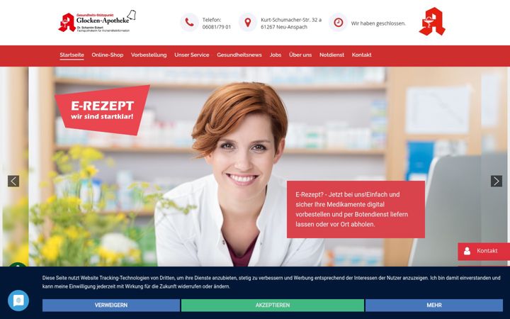 Ekrānuzņēmums no apotheke-in-neu-anspach.de