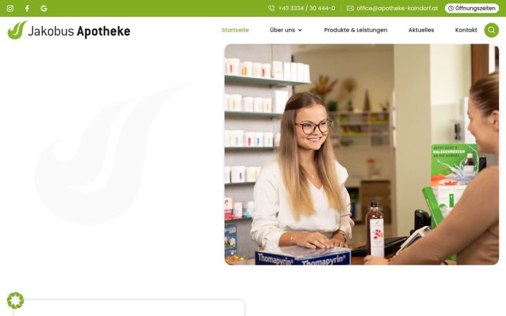 Ekrānuzņēmums no apotheke-kaindorf.at