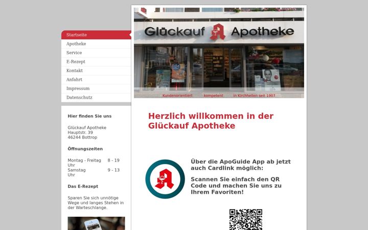 Ekrānuzņēmums no apotheke-kirchhellen.de