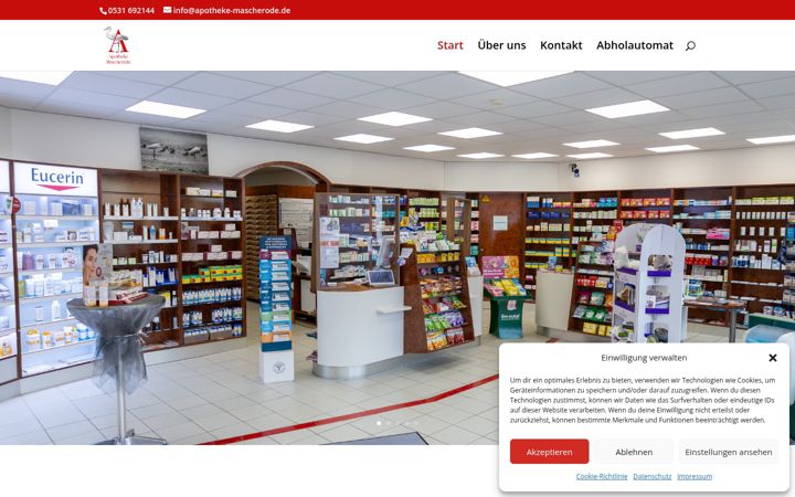 Capture d'écran de apotheke-mascherode.de