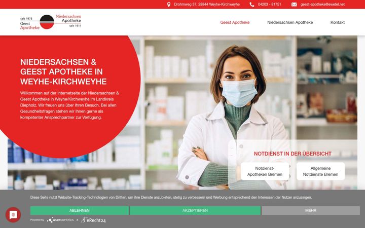 Screenshot of apotheke-massberg.com