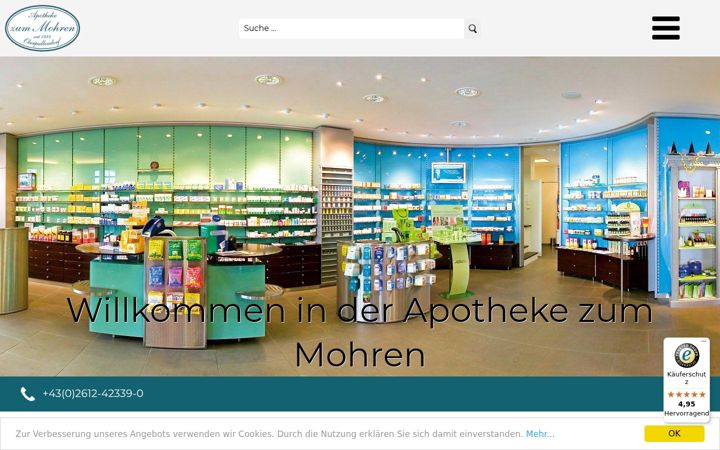 Screenshot of apotheke-oberpullendorf.at