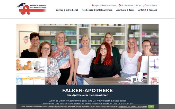 Screenshot of apotheke-schaumburg.de