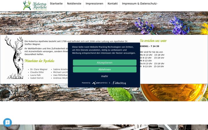 Screenshot of apotheke-schweina.de